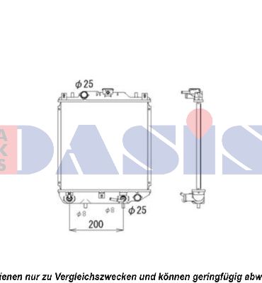 AKS DASIS Radiaator,mootorijahutus 320051N